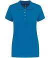 KB255 K255 Kariban Ladies Short Sleeve Piqué Polo Shirt Tropical Blue colour image
